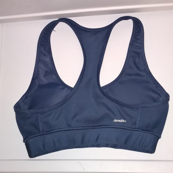 Navy blue adidas Racerback Sports Bra - Picture 2 of 6